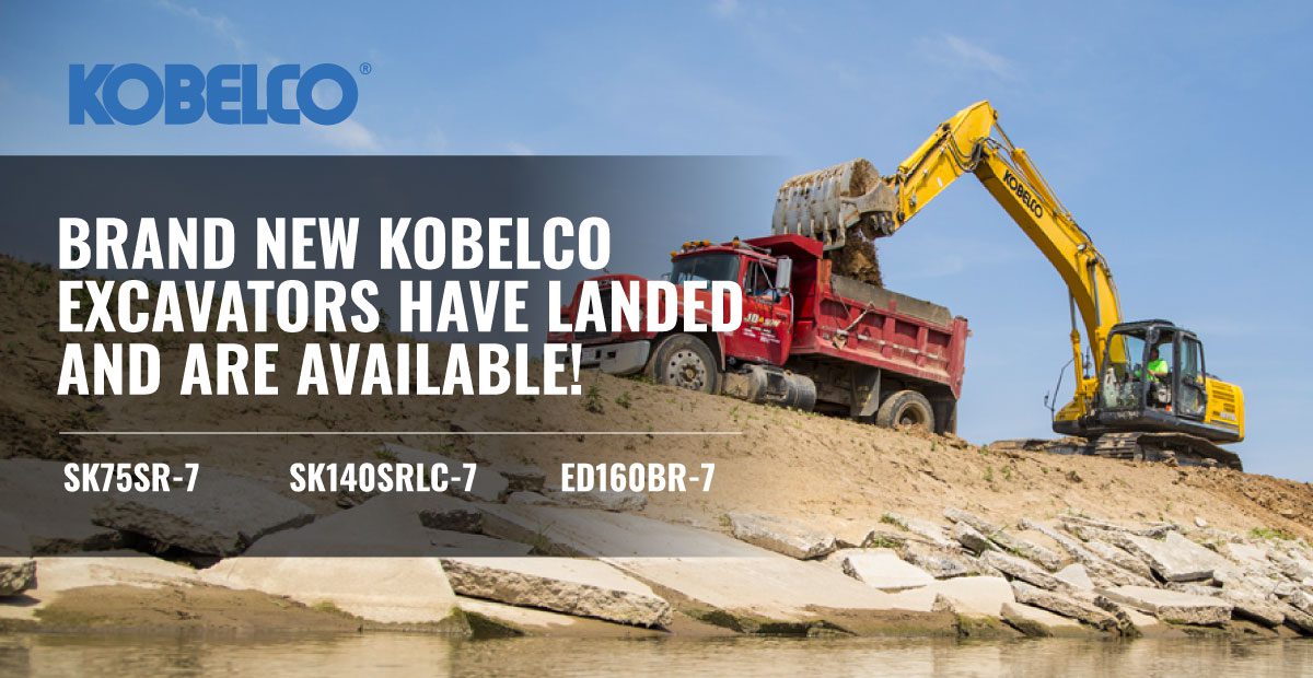 SU KM – New Kobelco Excavators have landed and are available!