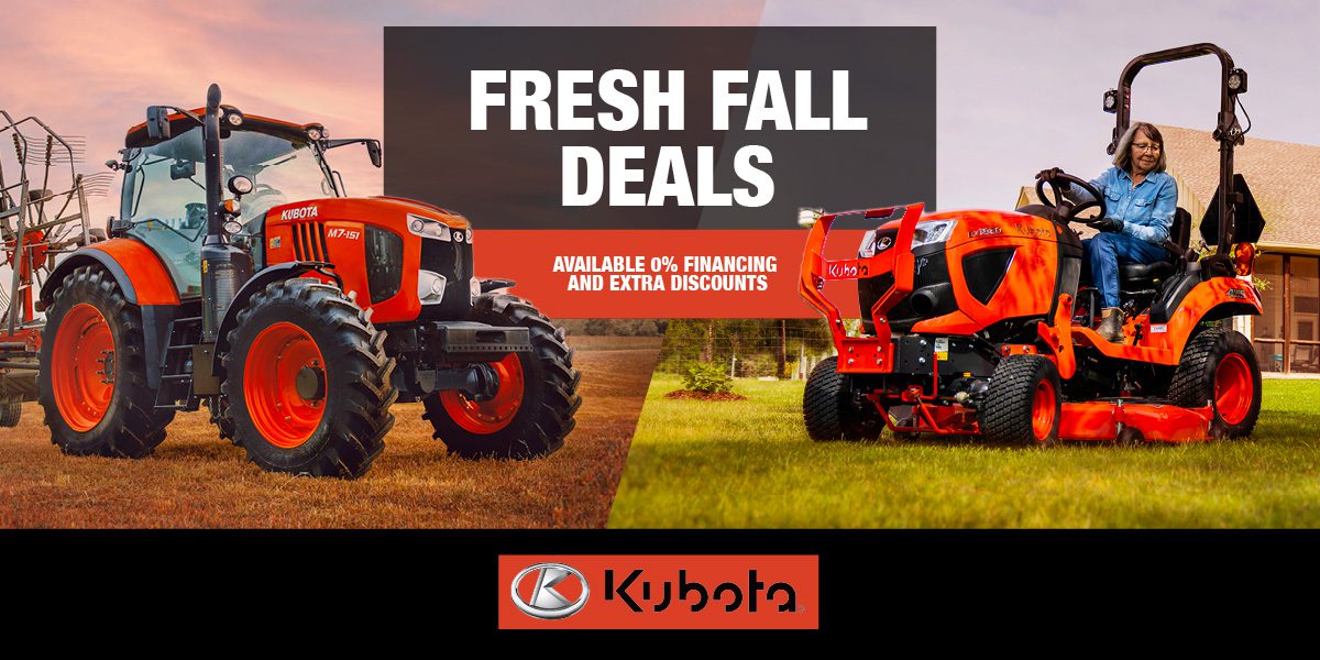 Kubota Fresh Fall Deals