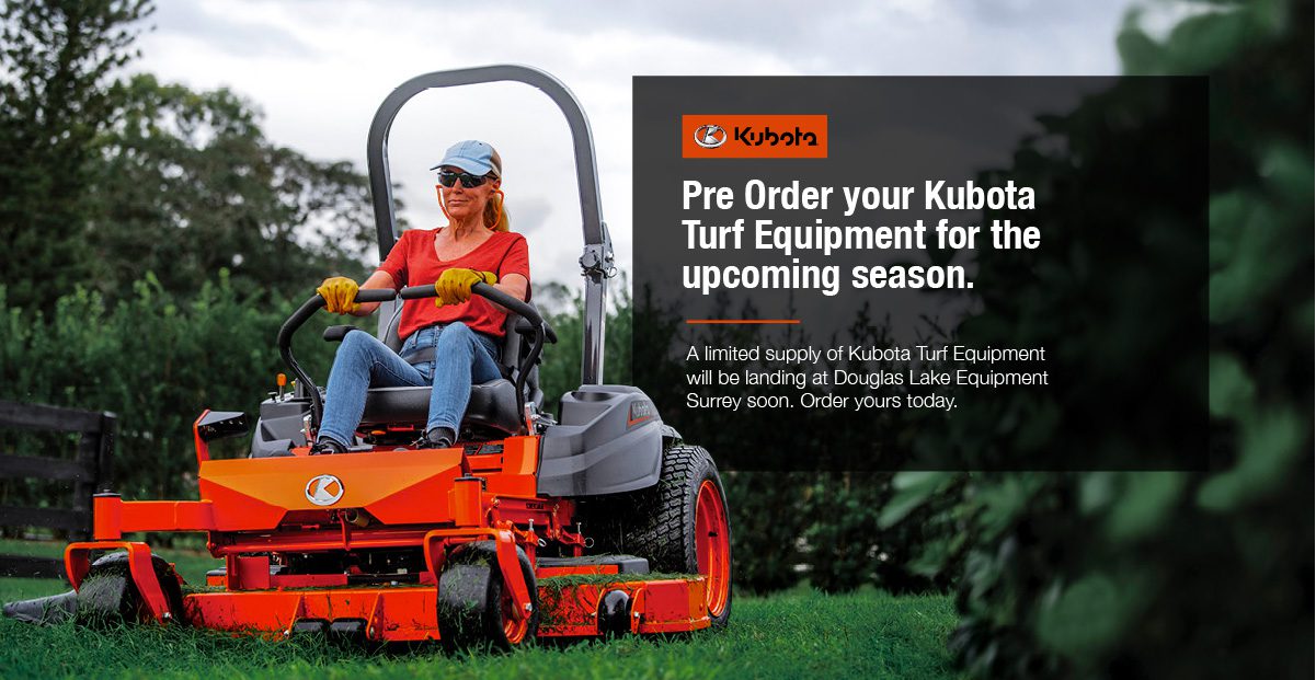Surrey – Presales Kubota Turf Equipment
