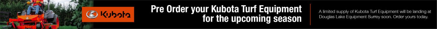 Surrey – Presales Kubota Turf Equipment